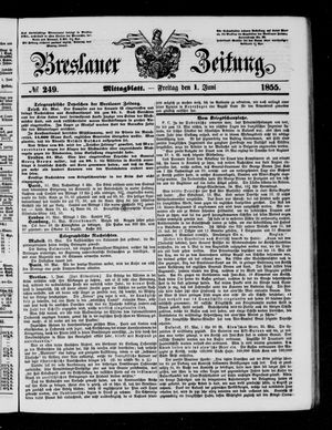 Breslauer Zeitung vom 01.06.1855