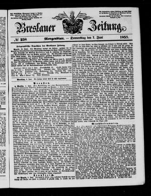 Breslauer Zeitung vom 07.06.1855
