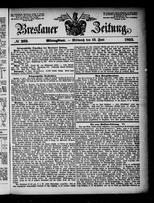 Breslauer Zeitung vom 13.06.1855