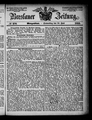Breslauer Zeitung on Jun 14, 1855