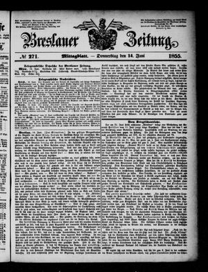 Breslauer Zeitung on Jun 14, 1855