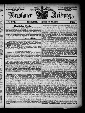 Breslauer Zeitung vom 15.06.1855