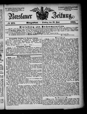Breslauer Zeitung vom 19.06.1855