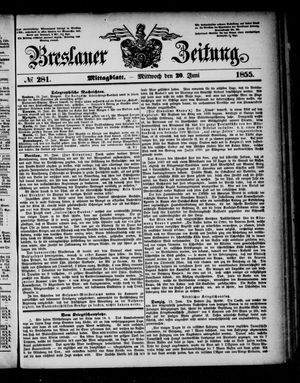 Breslauer Zeitung vom 20.06.1855