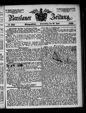 Breslauer Zeitung vom 21.06.1855