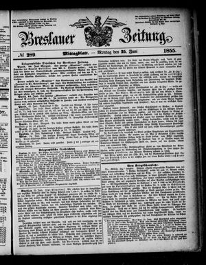 Breslauer Zeitung vom 25.06.1855