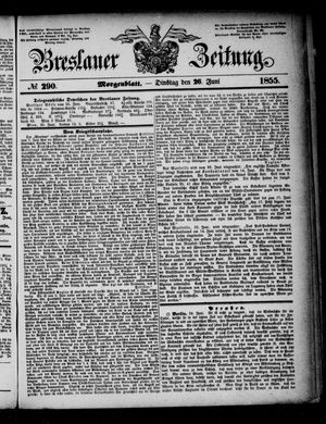 Breslauer Zeitung vom 26.06.1855