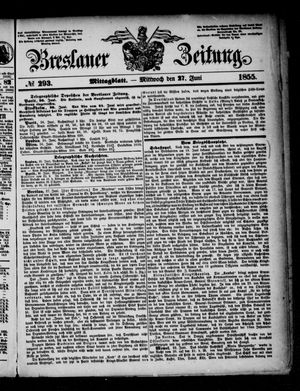 Breslauer Zeitung vom 27.06.1855