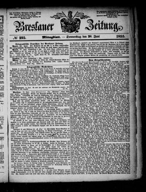 Breslauer Zeitung vom 28.06.1855