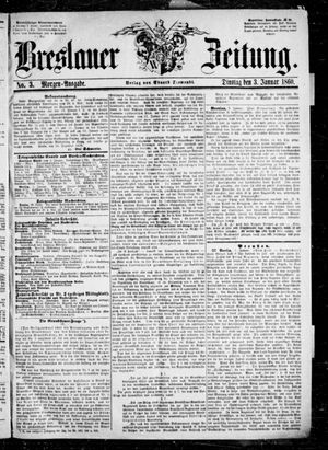 Breslauer Zeitung vom 03.01.1860