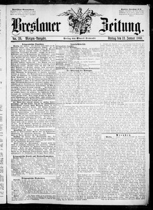 Breslauer Zeitung vom 13.01.1860