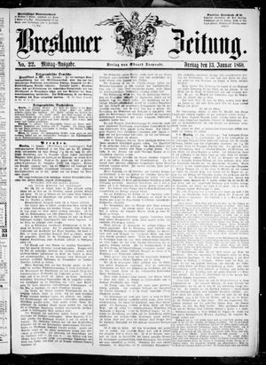 Breslauer Zeitung vom 13.01.1860