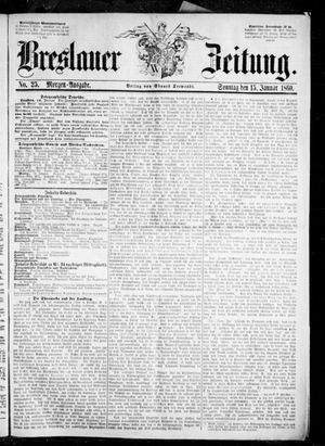 Breslauer Zeitung vom 15.01.1860