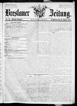Breslauer Zeitung vom 19.01.1860