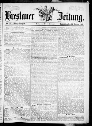 Breslauer Zeitung vom 19.01.1860