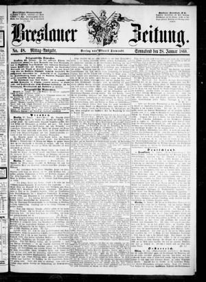 Breslauer Zeitung vom 28.01.1860
