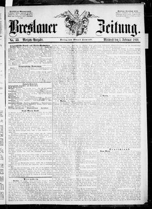 Breslauer Zeitung vom 01.02.1860