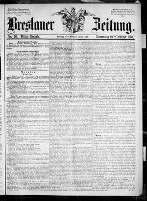 Breslauer Zeitung vom 02.02.1860