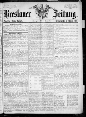 Breslauer Zeitung vom 04.02.1860