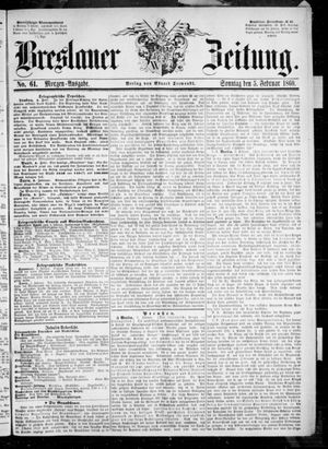 Breslauer Zeitung vom 05.02.1860