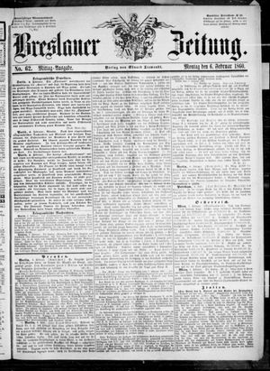 Breslauer Zeitung vom 06.02.1860