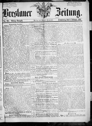 Breslauer Zeitung vom 09.02.1860