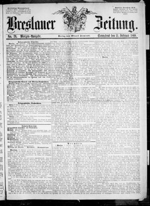 Breslauer Zeitung vom 11.02.1860