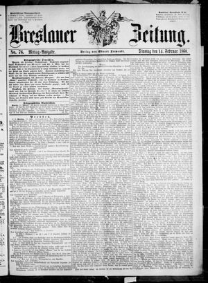 Breslauer Zeitung vom 14.02.1860