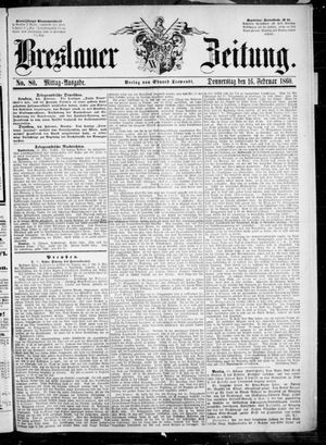 Breslauer Zeitung vom 16.02.1860