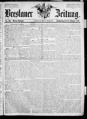 Breslauer Zeitung vom 23.02.1860