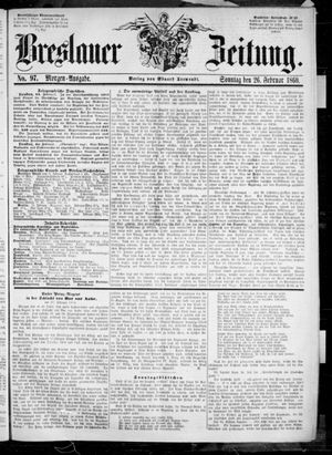 Breslauer Zeitung vom 26.02.1860