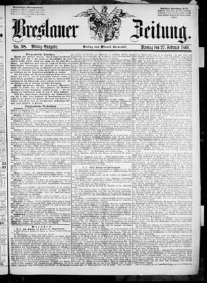 Breslauer Zeitung vom 27.02.1860