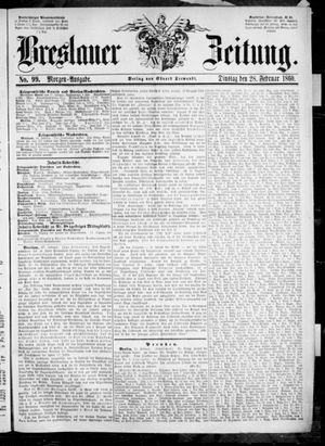 Breslauer Zeitung vom 28.02.1860