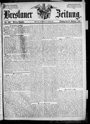 Breslauer Zeitung vom 28.02.1860