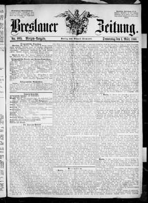 Breslauer Zeitung vom 01.03.1860