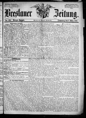 Breslauer Zeitung vom 08.03.1860