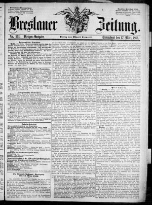 Breslauer Zeitung vom 17.03.1860