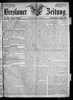 Breslauer Zeitung vom 05.04.1860