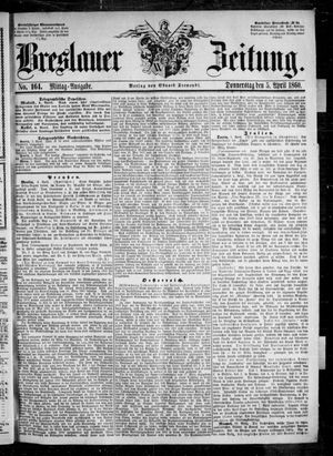 Breslauer Zeitung vom 05.04.1860