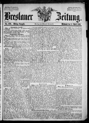 Breslauer Zeitung vom 11.04.1860