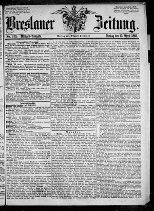 Breslauer Zeitung on Apr 13, 1860