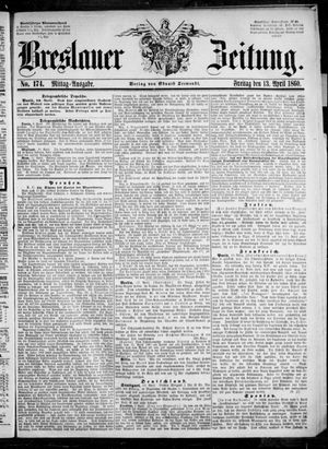 Breslauer Zeitung on Apr 13, 1860