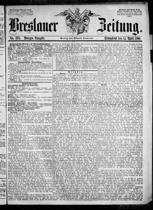 Breslauer Zeitung on Apr 14, 1860