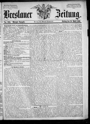 Breslauer Zeitung vom 20.04.1860