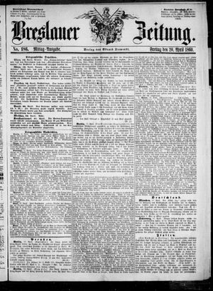 Breslauer Zeitung vom 20.04.1860