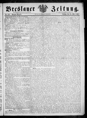 Breslauer Zeitung vom 25.05.1860