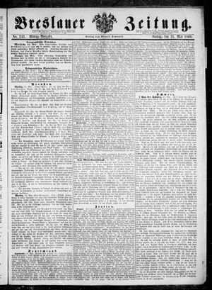 Breslauer Zeitung vom 25.05.1860