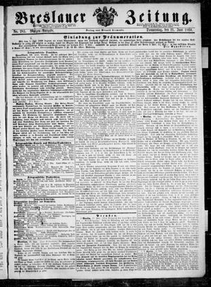 Breslauer Zeitung vom 21.06.1860