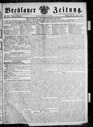 Breslauer Zeitung vom 29.06.1860