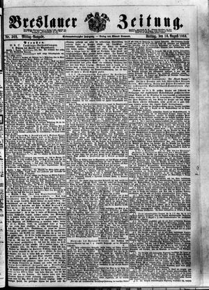 Breslauer Zeitung vom 10.08.1866